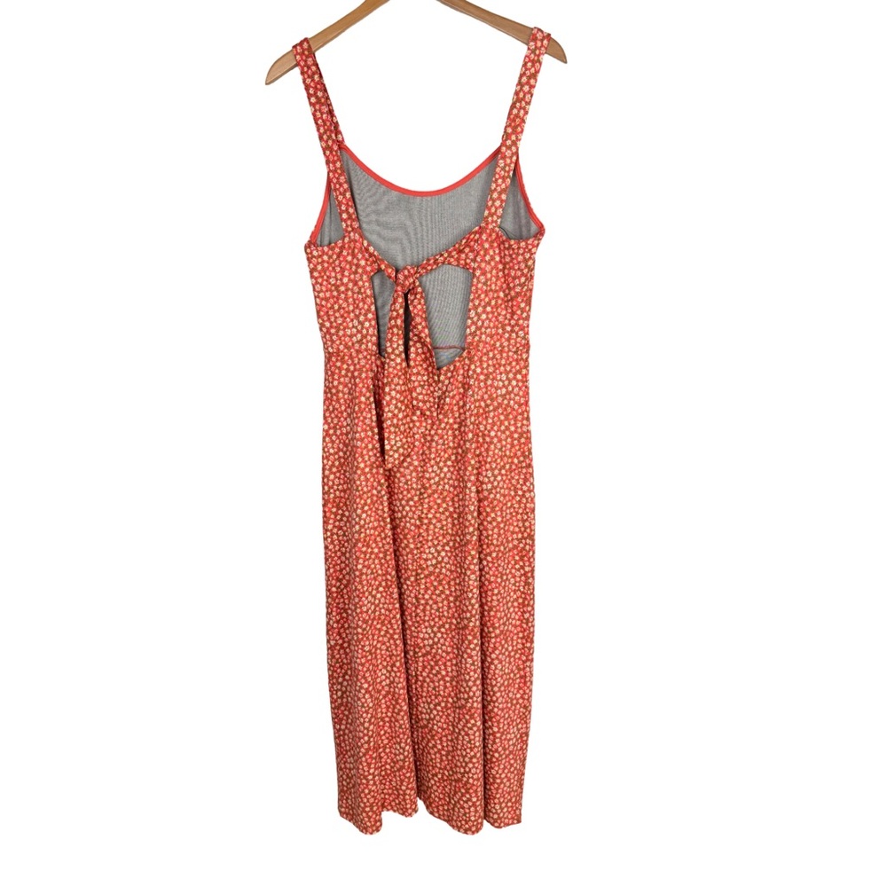 Free People Lorelai Printed Midi Sleeveless Dress Cottagecore Romantic EUC - Picture 5 of 9